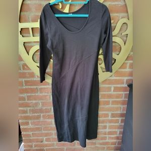 Peruvian Connection Medium Black Pima cotton dress